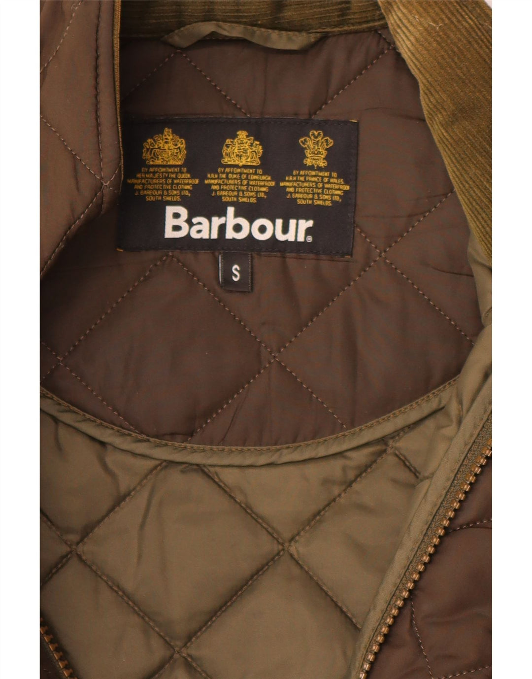 Jachetă matlasată pentru bărbați Barbour UK 36 Poliester maro mic