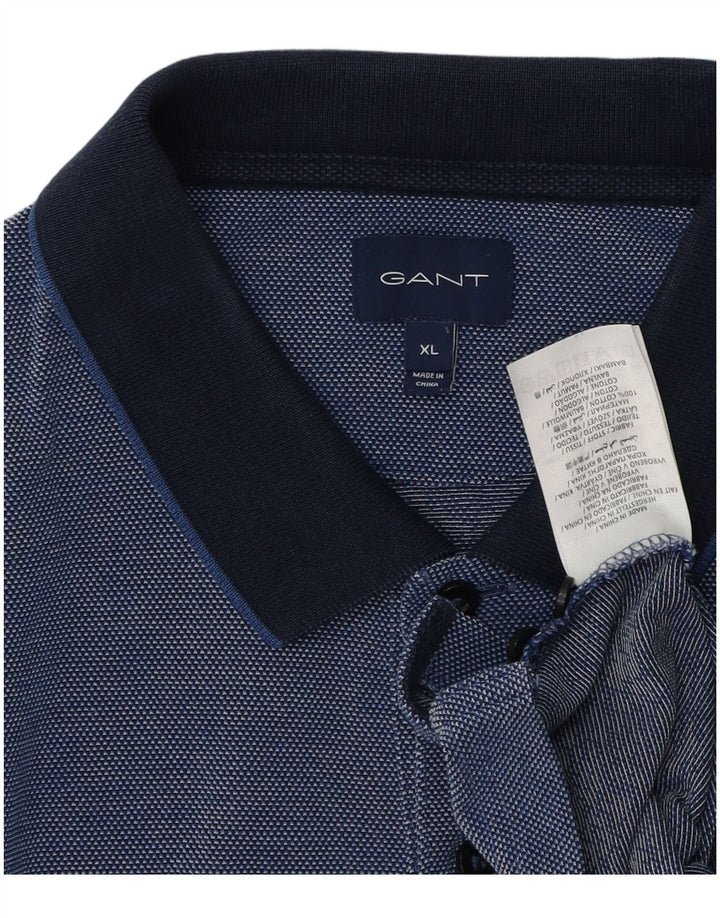 GANT Mens Polo Shirt XL Blue Cotton