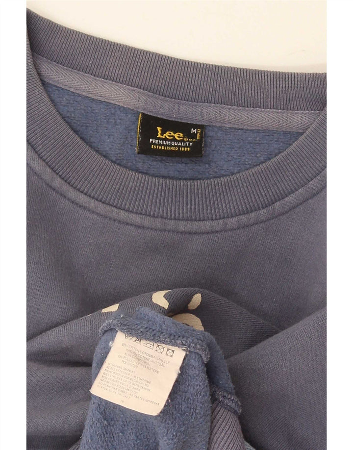 Pulover cu grafic pentru femei Lee UK 14 Medium Bleumarin Colorblock