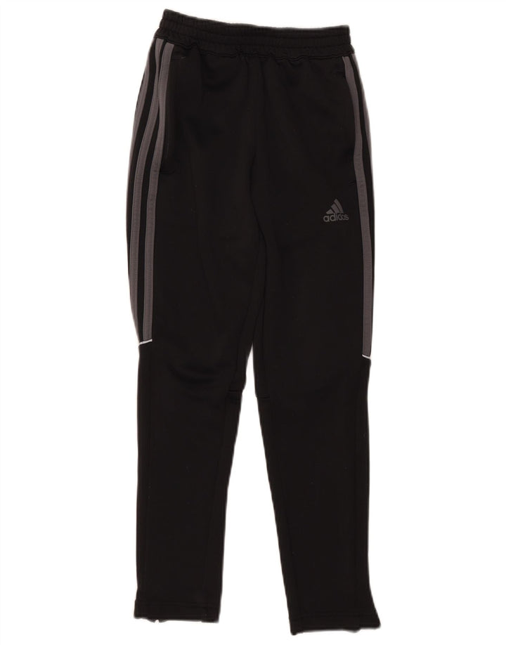 Pantaloni de trening Adidas baieti 9-10 ani poliester negru
