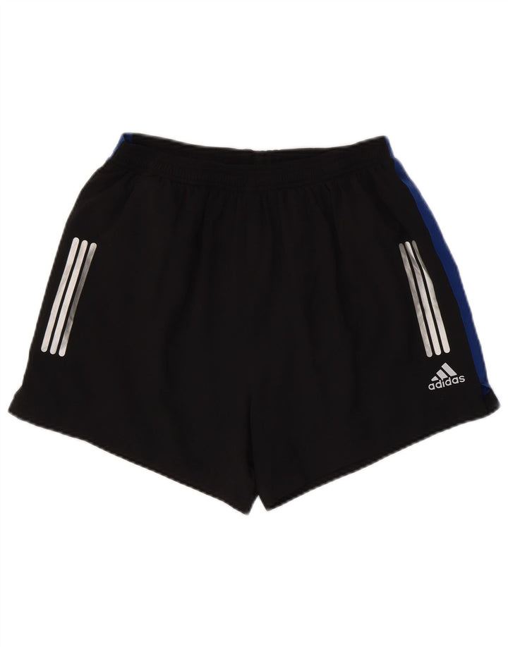 Pantaloni scurți sport pentru bărbați Adidas Climalite, mediu negru, poliester color bloc