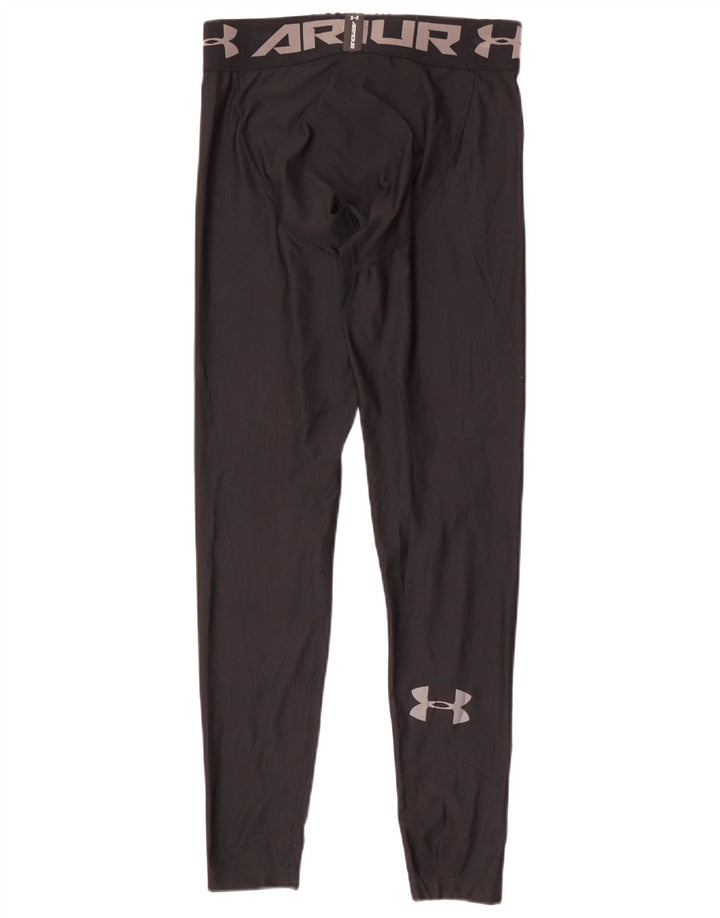 Leggings grafic Under Armour pentru băieți 9-10 ani poliester negru mediu