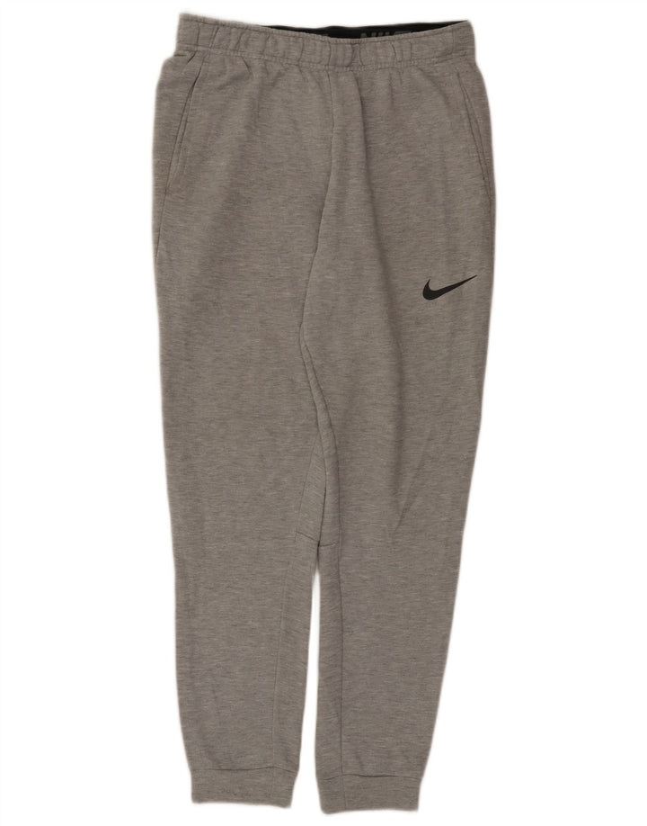 Pantaloni de trening Nike pentru bărbați Dri Fit Pantaloni de jogging, gri mediu pete