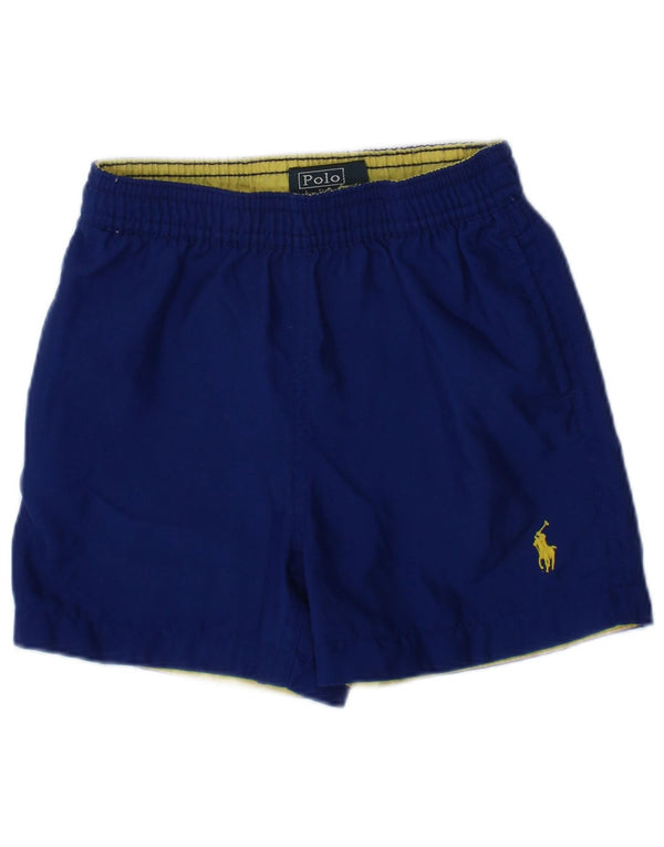 POLO RALPH LAUREN Pantaloni scurti sport pentru bebelusi 12-18 luni poliester albastru