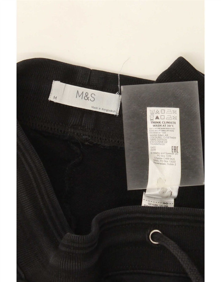 Pantaloni de trening pentru bărbați Marks & Spencer, bumbac mediu negru