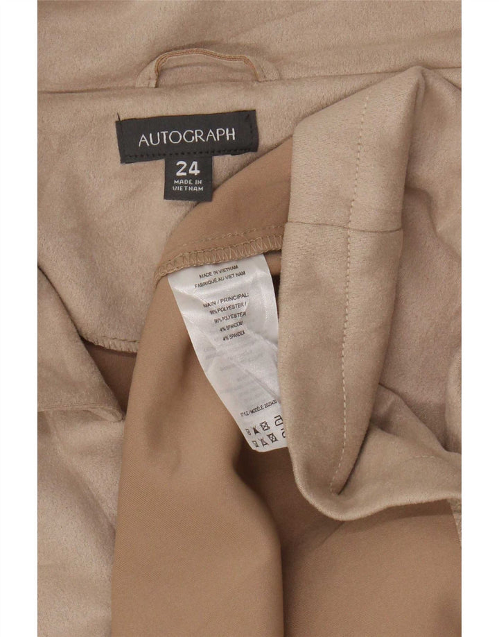 Marks & Spencer palton dublu pentru femei UK 24 4XL poliester bej