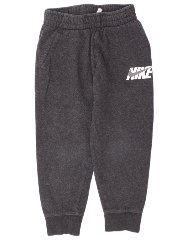 Pantaloni de trening cu grafica Nike pentru baieti Pantaloni de jogging 4-5 ani bumbac gri