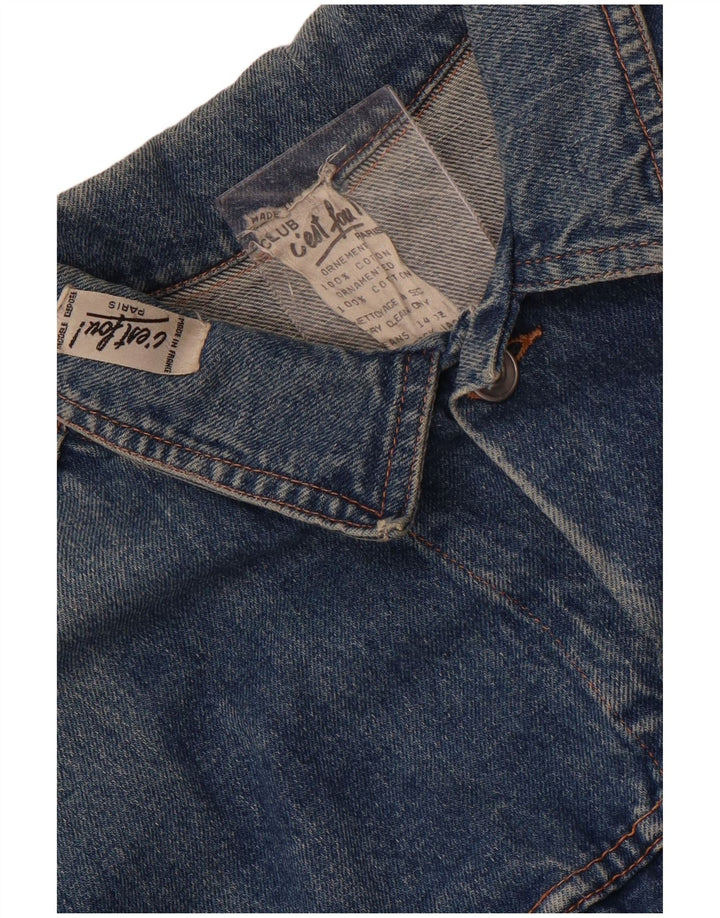 Jachetă de blugi vintage pentru bărbați UK 38, bumbac albastru mediu