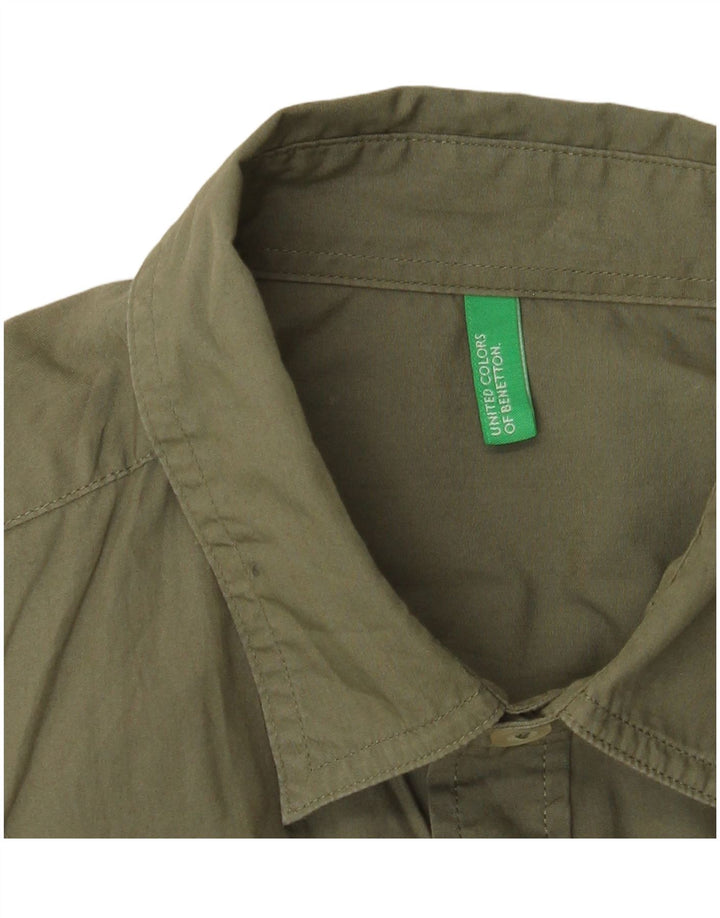 Cămașă pentru bărbați BENETTON Mic Kaki