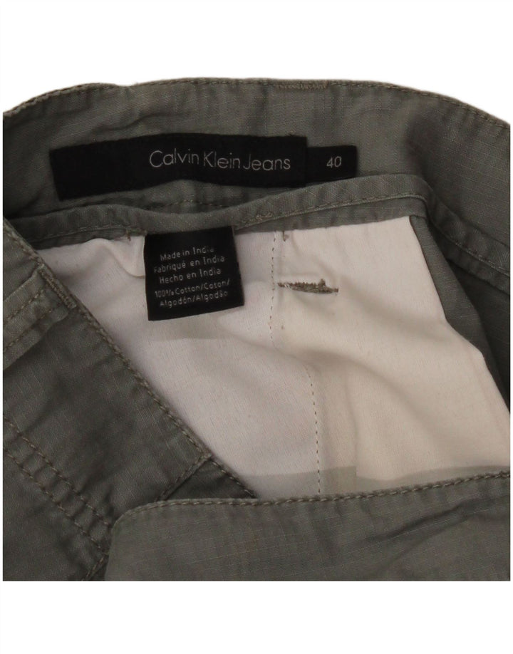 CALVIN KLEIN Mens Cargo Shorts W40 XL Khaki