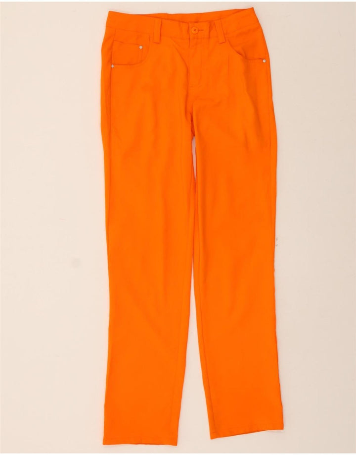 PUMA Mens Straight Casual Trousers W28 L32 Orange Polyester Vintage Puma and Second-Hand Puma from Messina Hembry 