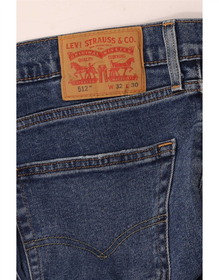 Blugi conici pentru bărbați Levi's 512 Slim Tapered W32 L30 Blue