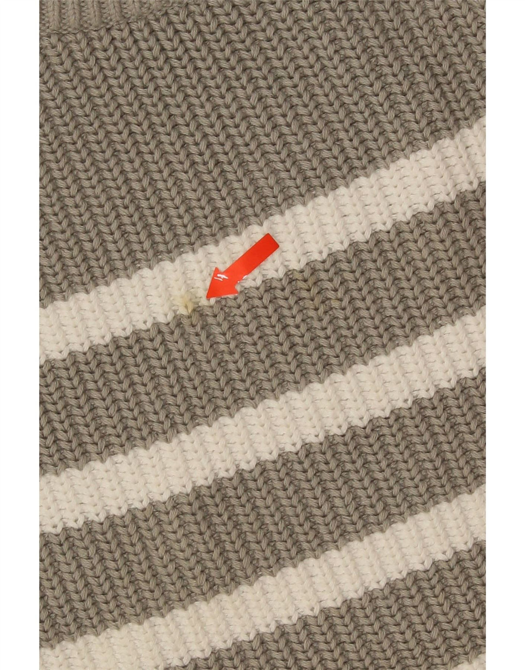 Pulover pentru femei Marks & Spencer cu decolteu triplu UK 10 mic, gri cu dungi