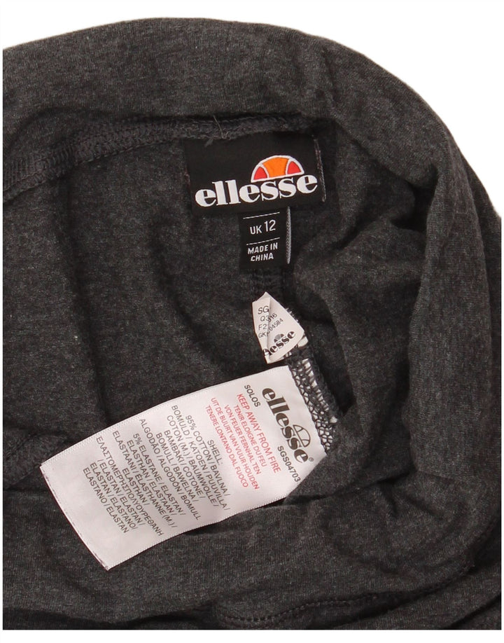 Leggings cu grafic pentru femei Ellesse UK 12, bumbac mediu negru