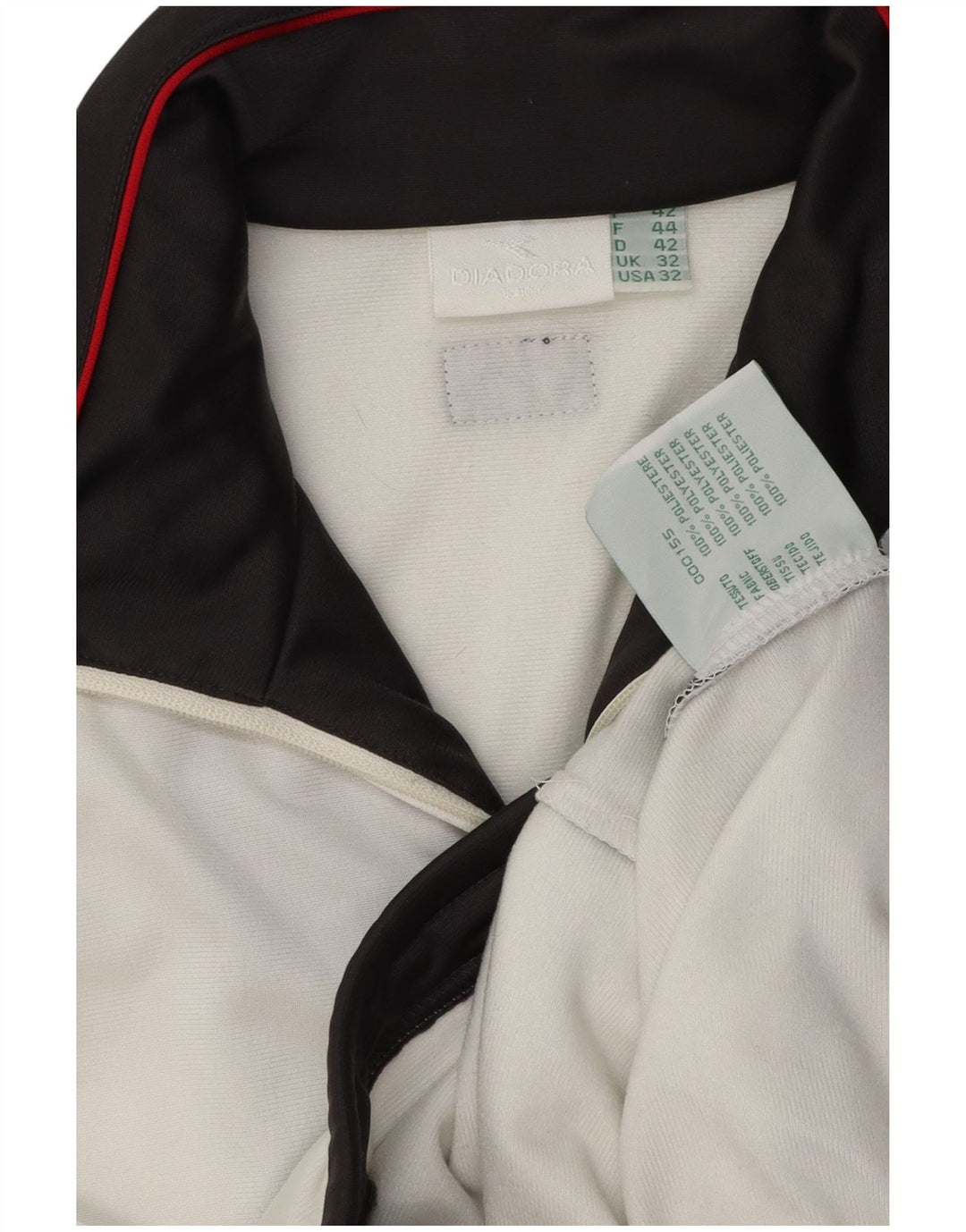 Jachetă de trening pentru bărbați Diadora UK 32 2XS Poliester color bloc alb