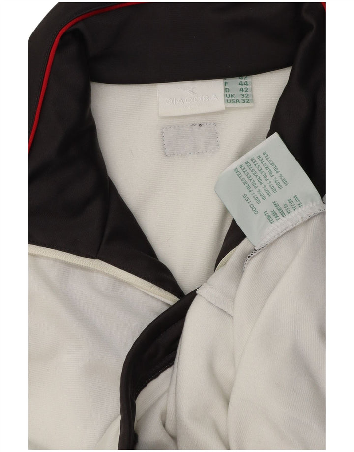 Jachetă de trening pentru bărbați Diadora UK 32 2XS Poliester color bloc alb