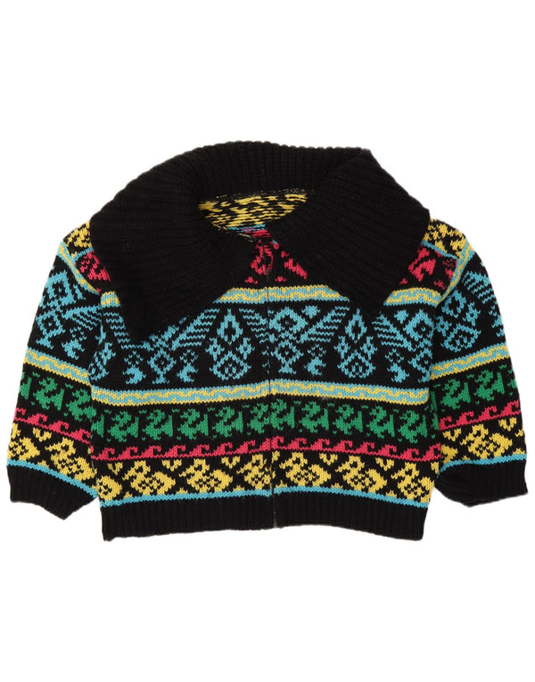 Pulover cardigan supradimensionat pentru femei VINTAGE UK 16 mare multicolor