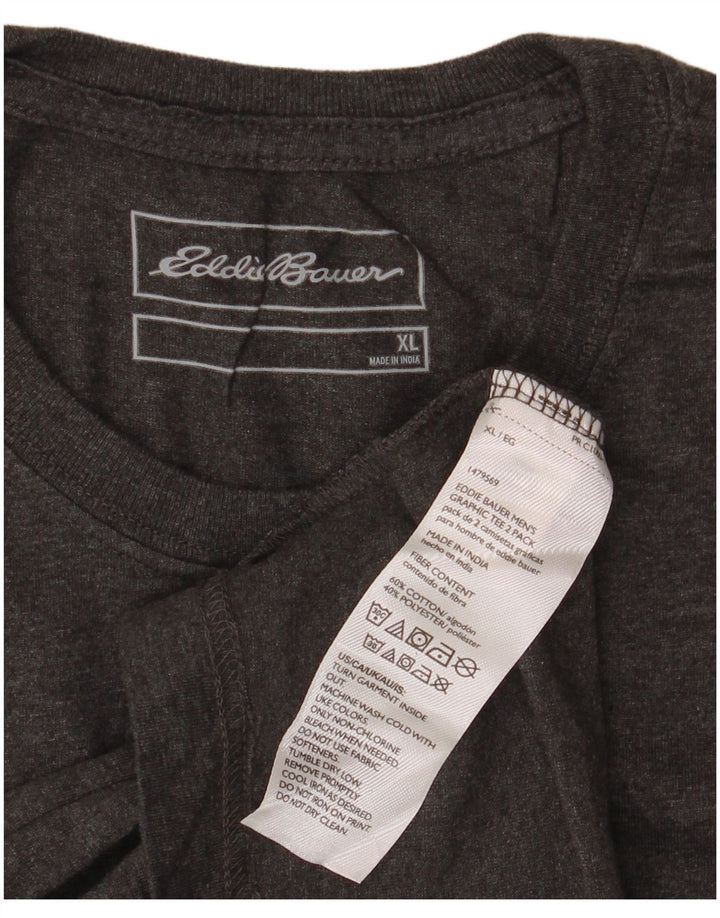 EDDIE BAUER Tricou grafic pentru bărbați Top XL bumbac gri