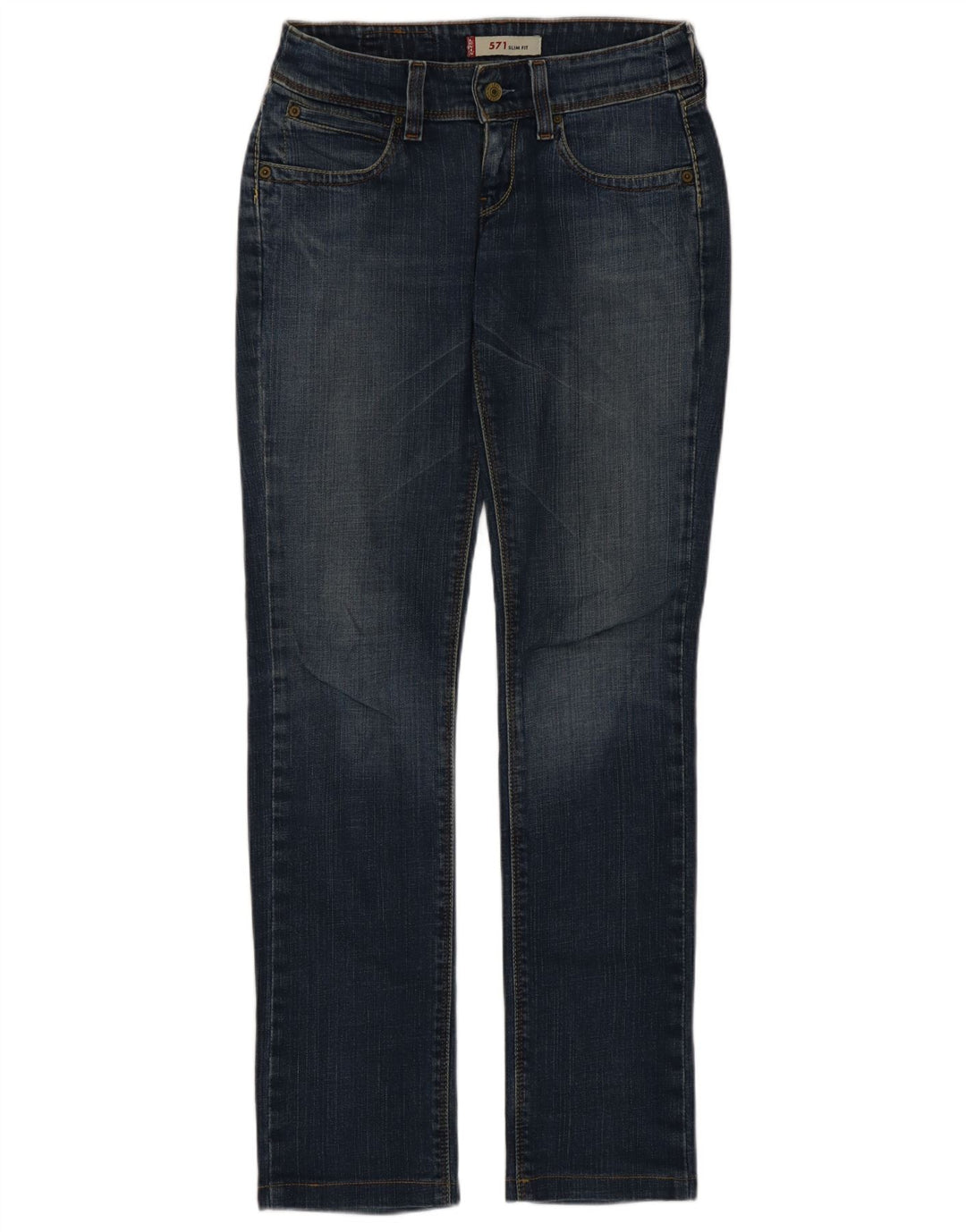 Blugi Levi's 571 Slim pentru femei W27 L31 Bumbac albastru