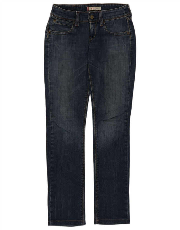 Blugi Levi's 571 Slim pentru femei W27 L31 Bumbac albastru