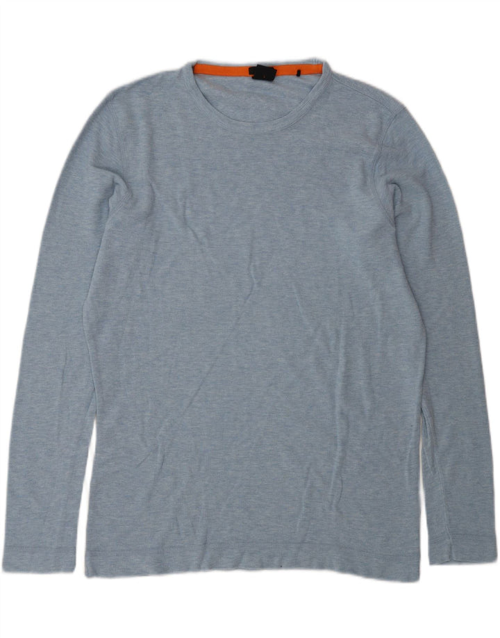 Hugo Boss Slim Fit Top cu mânecă lungă, mare, albastru