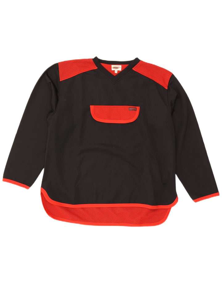 Trening Pulover VINTAGE pentru bărbați Top mare, negru, poliester color bloc