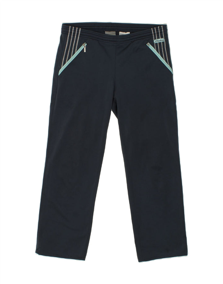 DIADORA Womens Tracksuit Trousers UK 16 Large Navy Blue Polyester Vintage Diadora and Second-Hand Diadora from Messina Hembry 