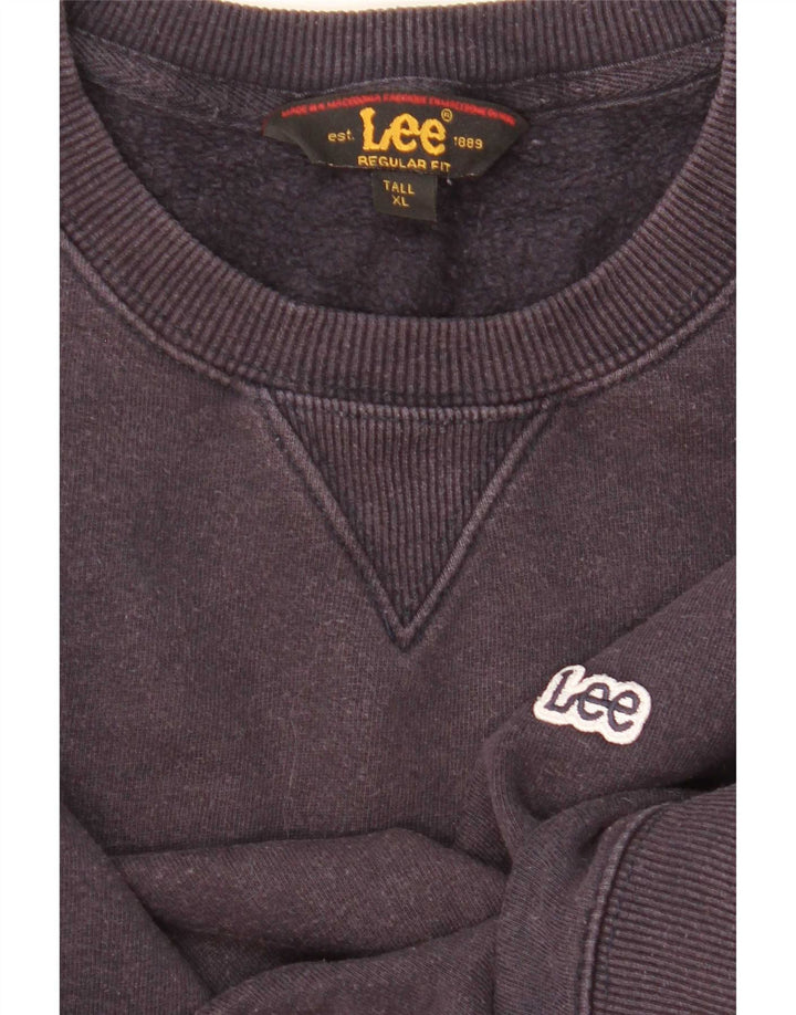 Pulover pentru bărbați Lee Tall Regular Fit Pulover XL bleumarin