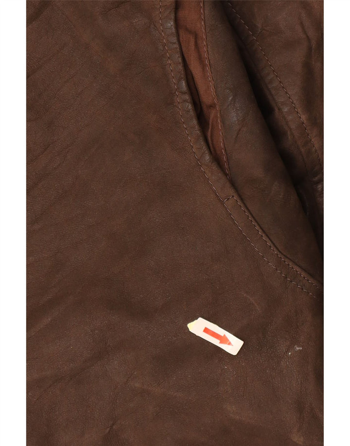 Jachetă de piele pentru bărbați CONBIPEL UK 40, maro, piele mare
