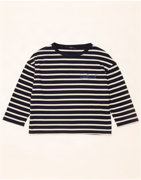 Top de weekend pentru femei Max Mara cu mâneci 3/4 UK 14 Medium Bleumarin Nautic