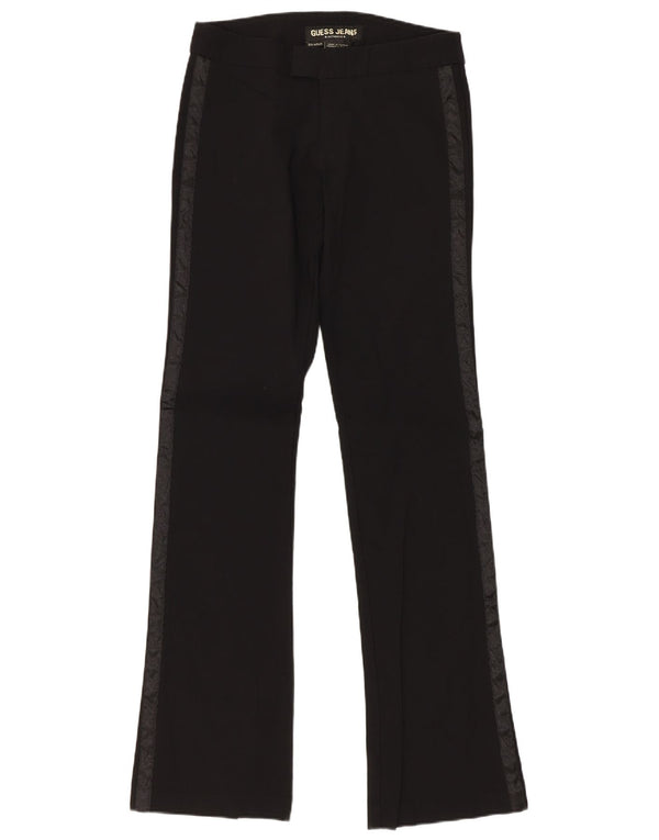 Pantaloni casual Bootcut Guess pentru femei W24 L32, negru, raion