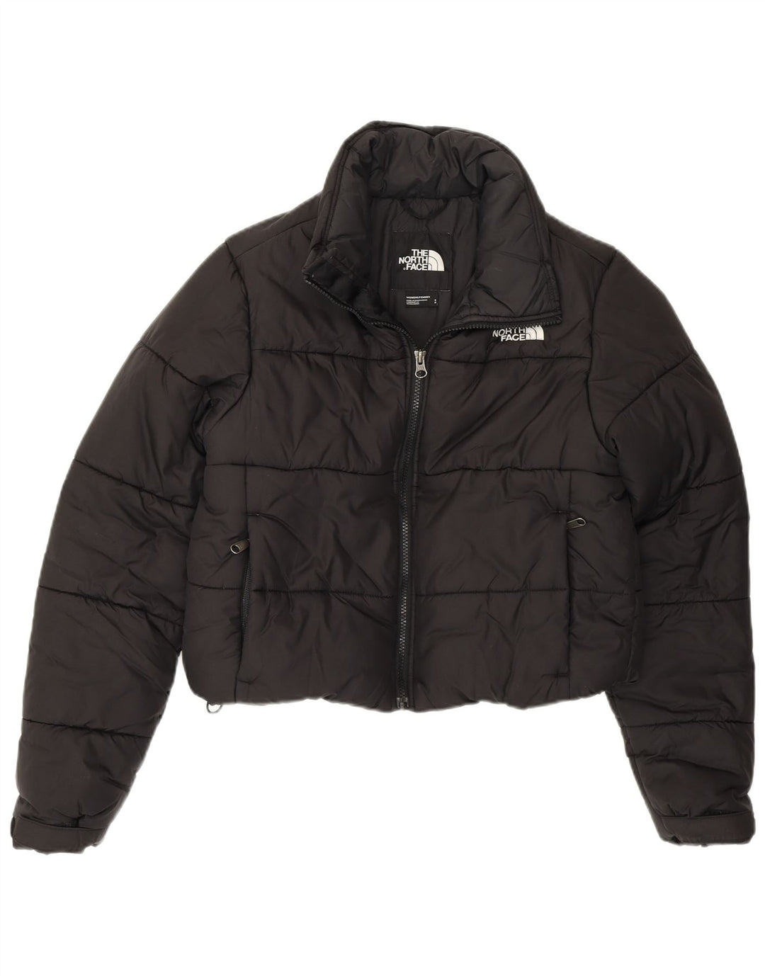 Jachetă căptușită crop pentru femei THE NORTH FACE UK 10 Poliester negru mic
