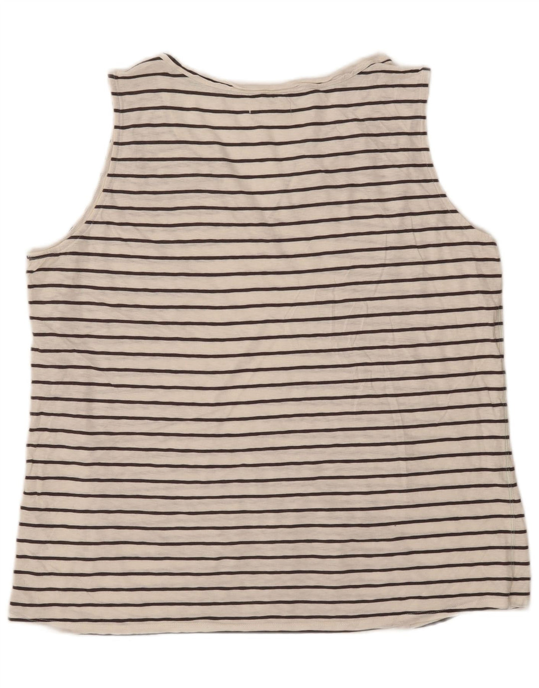 White Stuff Vest Top pentru femei UK 20 2XL Bumbac cu dungi albe