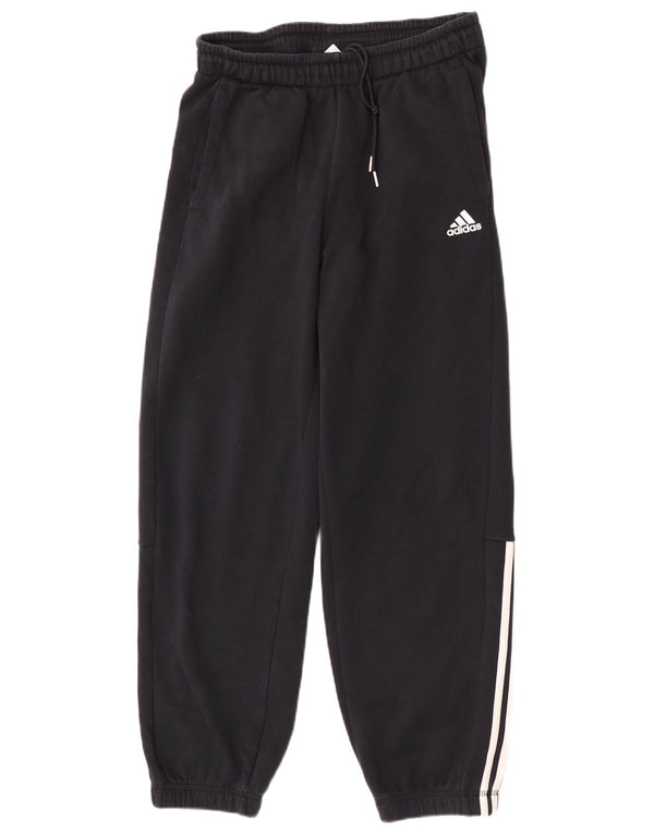 Pantaloni de trening Adidas pentru femei Joggeri UK 12 Bumbac mediu negru