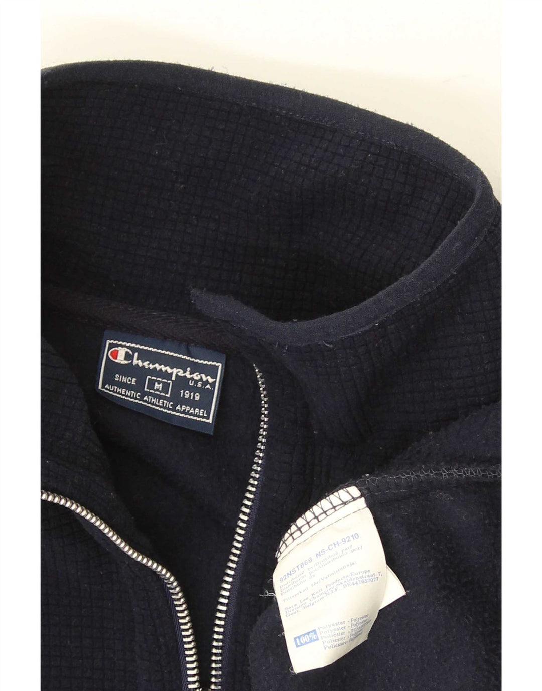 Jachetă fleece pentru bărbați Champion UK 38 Medium Bleumarin Poliester