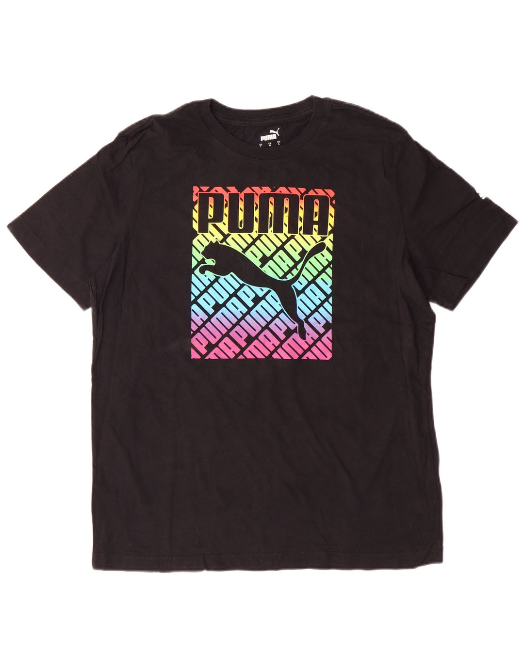 Tricou grafic PUMA pentru bărbați Top mare negru