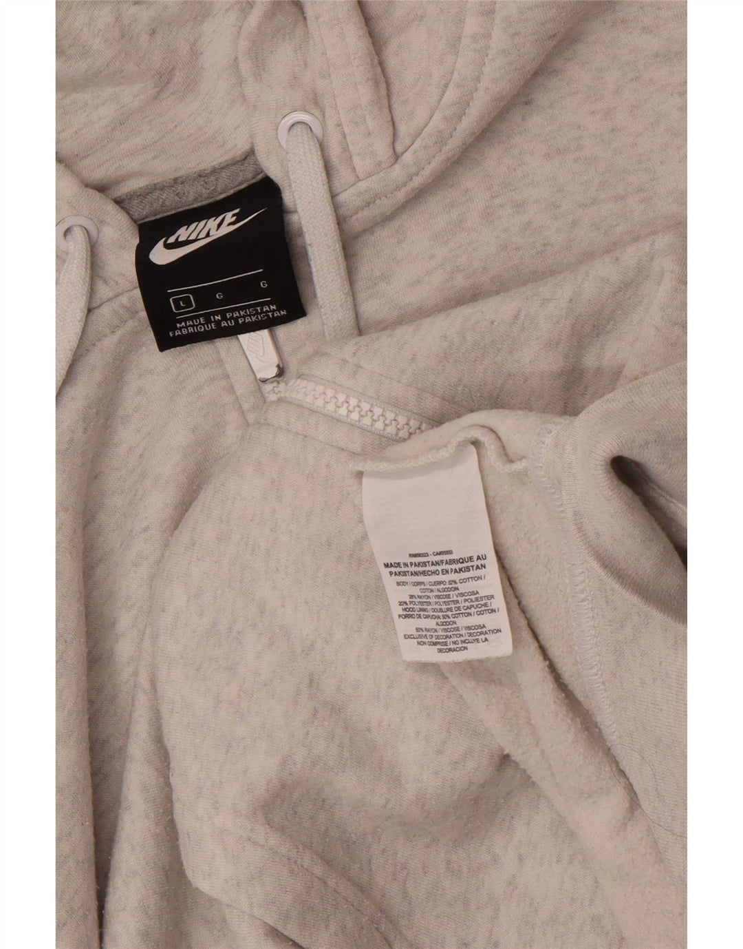 Pulover NIKE pentru bărbați, cu fermoar, din bumbac mare, cu pete gri