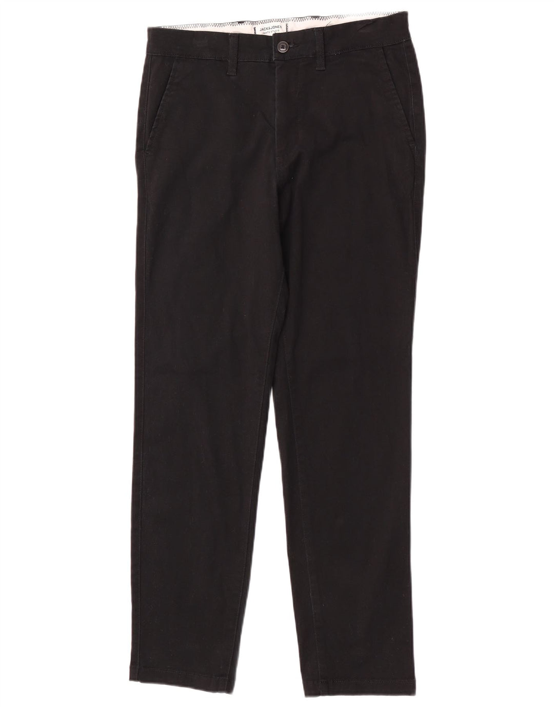 Pantaloni chino obișnuiți pentru bărbați Jack & Jones L30 L30 bumbac negru