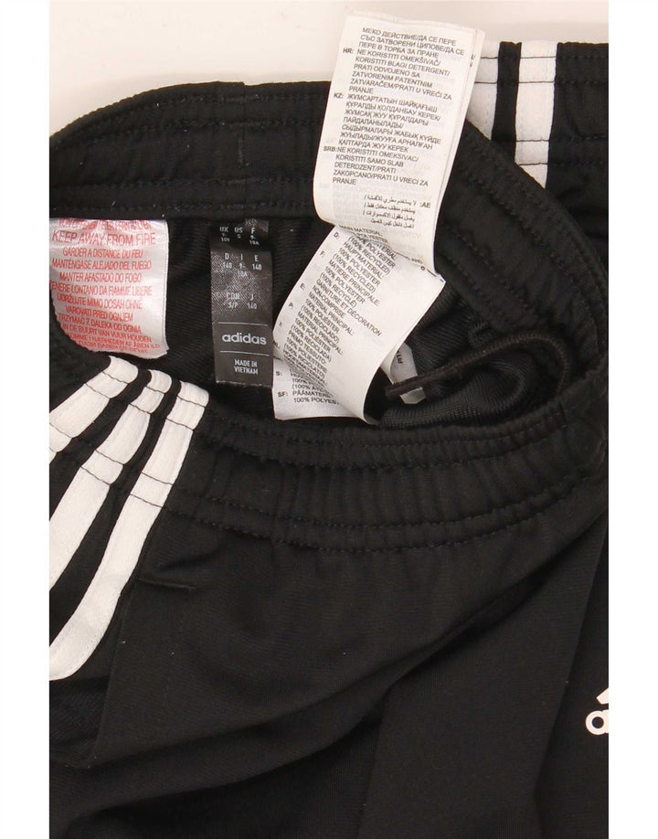 Pantaloni de trening Adidas baieti 9-10 ani poliester negru