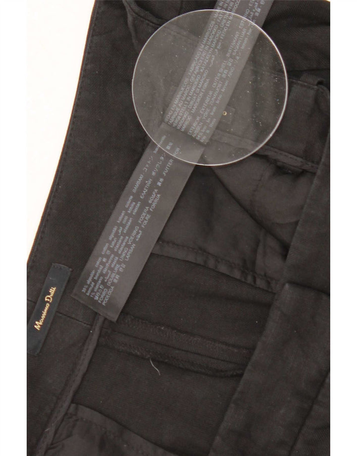 Massimo Dutti Pantaloni Cropped Femei EU 40 Mediu L30 L25 In Negru