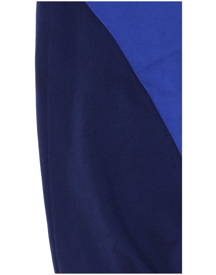 Jachetă de trening grafică ADIDAS pentru bărbați Marea Britanie 38/40, albastru mediu, color block