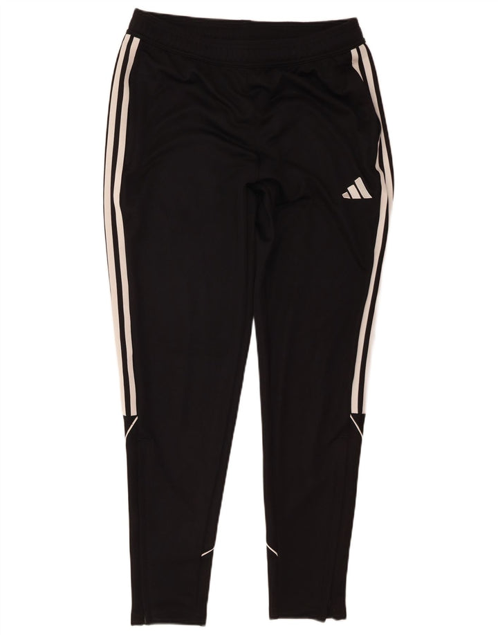 Pantaloni de trening Adidas pentru bărbați, cu formă regulată, poliester mediu negru