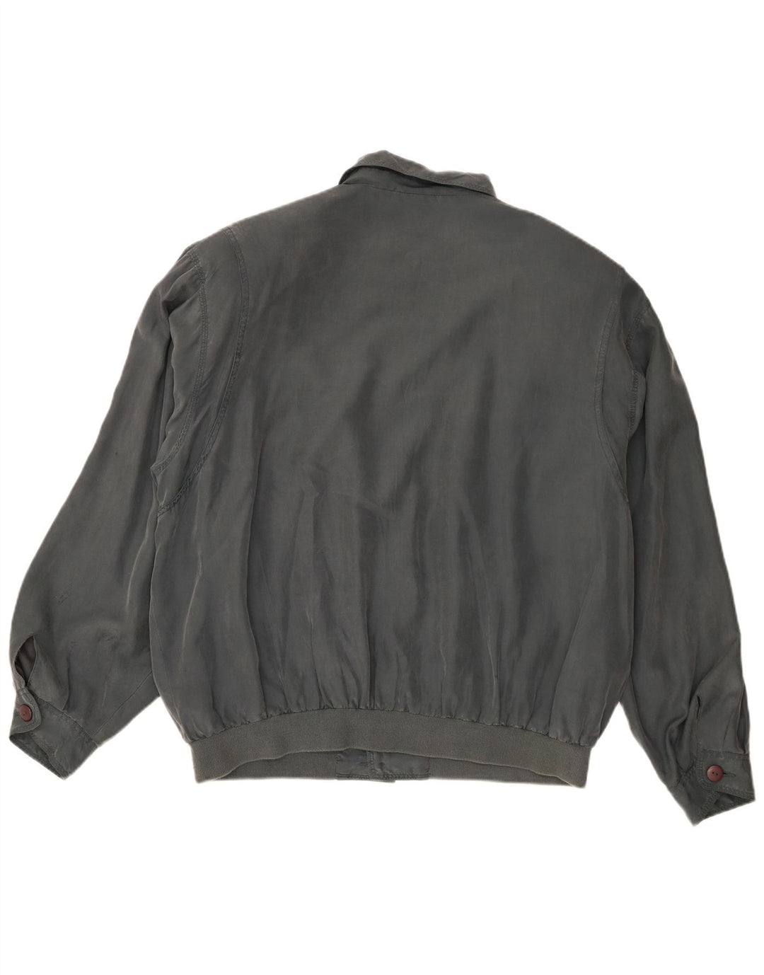 Bomber vintage pentru bărbați UK 40, mare, gri din mătase