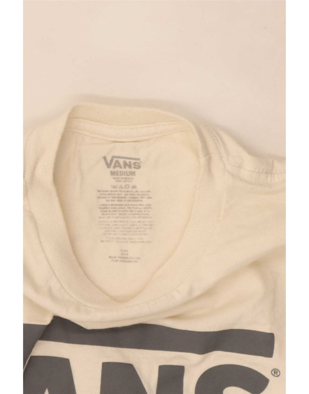 Tricou grafic Vans pentru bărbați Top mediu din bumbac alb