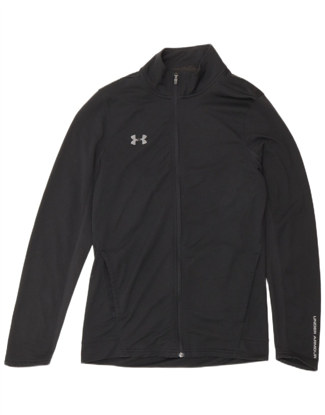 Jachetă de top pentru trening grafic pentru bărbați Under Armour, poliester negru mic