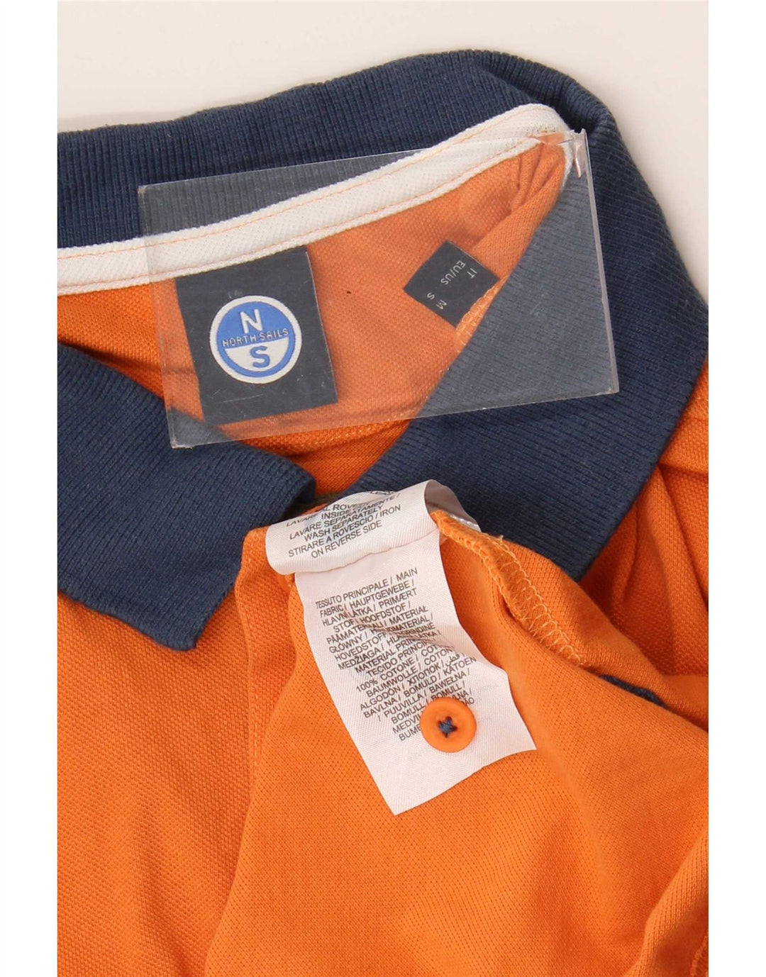 Tricou polo North Sails pentru bărbați, bumbac color-bloc portocaliu mediu