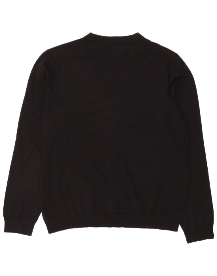Pulover cardigan pentru bărbați Marks & Spencer, mare, negru, bumbac