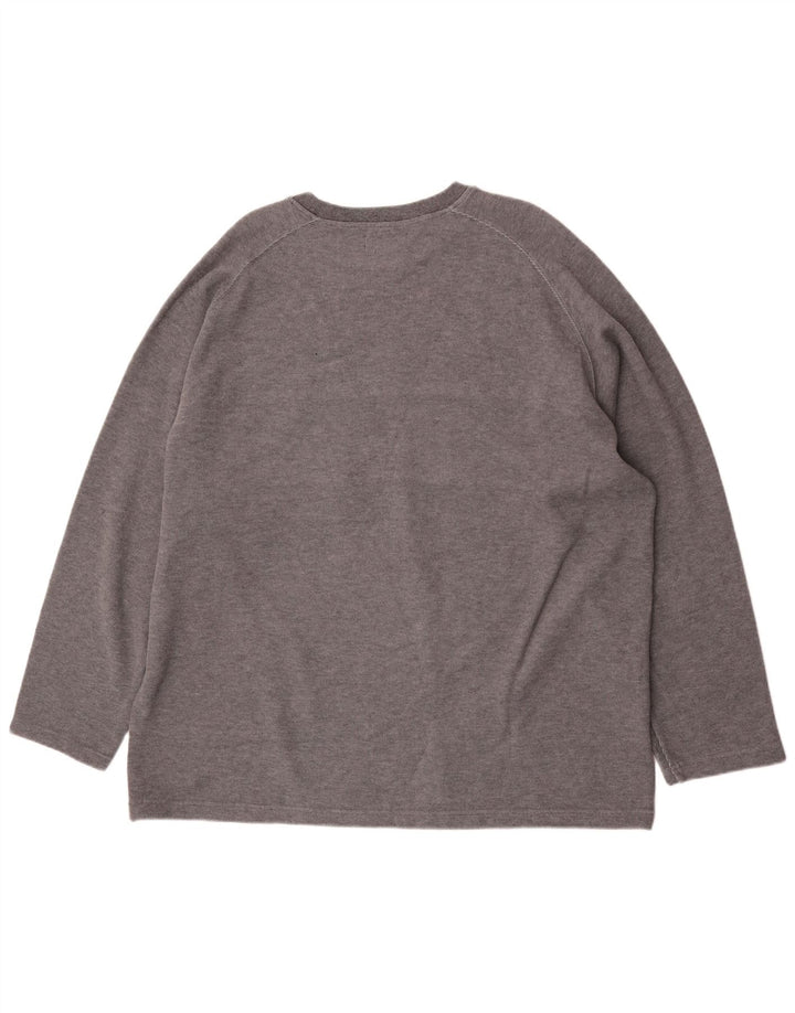 Marks & Spencer pentru bărbați Blue Harbour Top cu mânecă lungă 2XL gri Colorblock