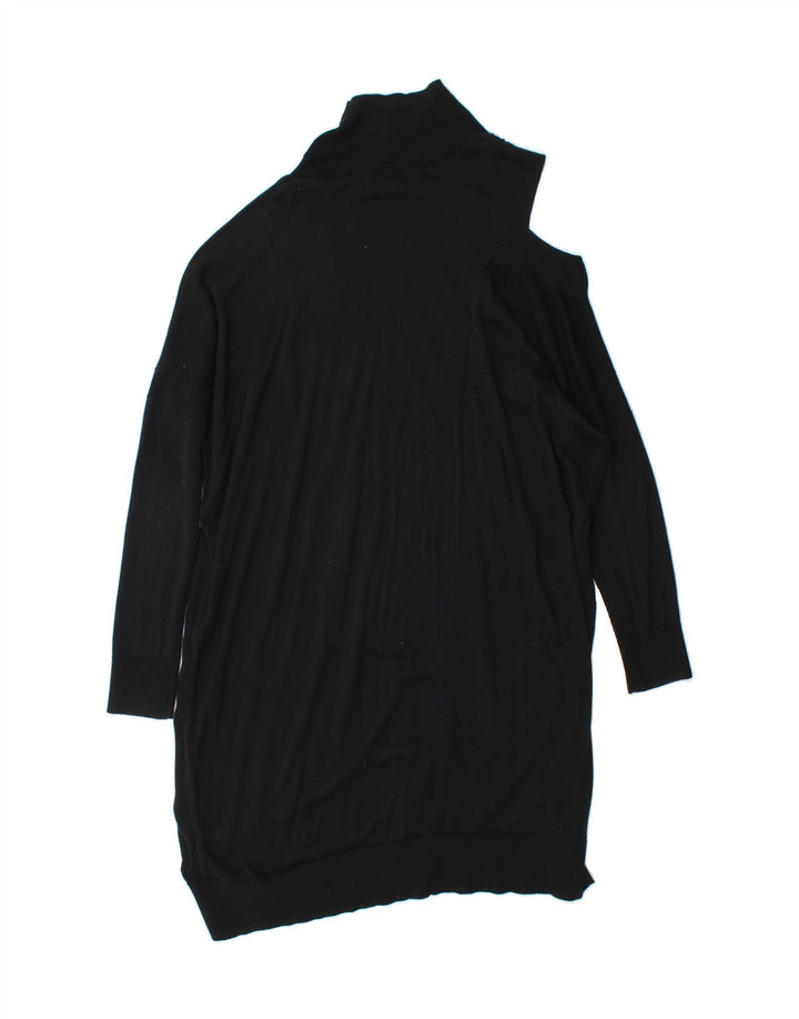 ALL SAINTS Womens Oversized Long Sleeve Jumper Dress UK 14 Medium Black Vintage All Saints and Second-Hand All Saints from Messina Hembry 