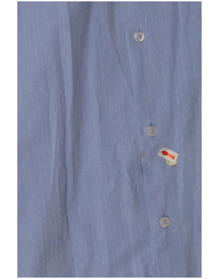 Cămașă BENETTON băieți 13-14 ani 3XL bumbac cu dungi albastre